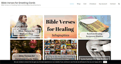 Desktop Screenshot of bibleversesforgreetingcards.com