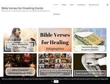 Tablet Screenshot of bibleversesforgreetingcards.com